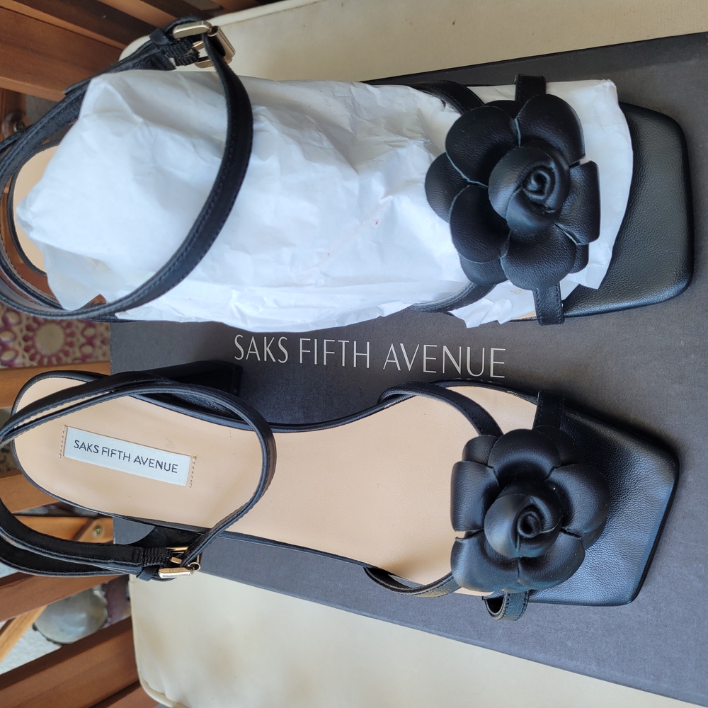 Sophie Floral Strappy Leather Sandals